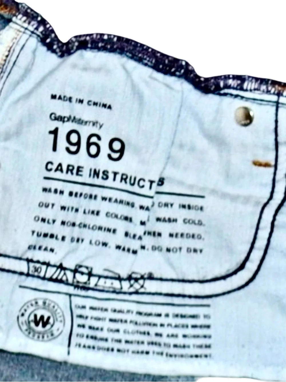 Dark Blue Gap 1969 Sexy Boot Maternity Jeans